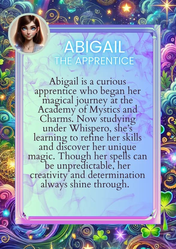 Abigail the Apprentice back