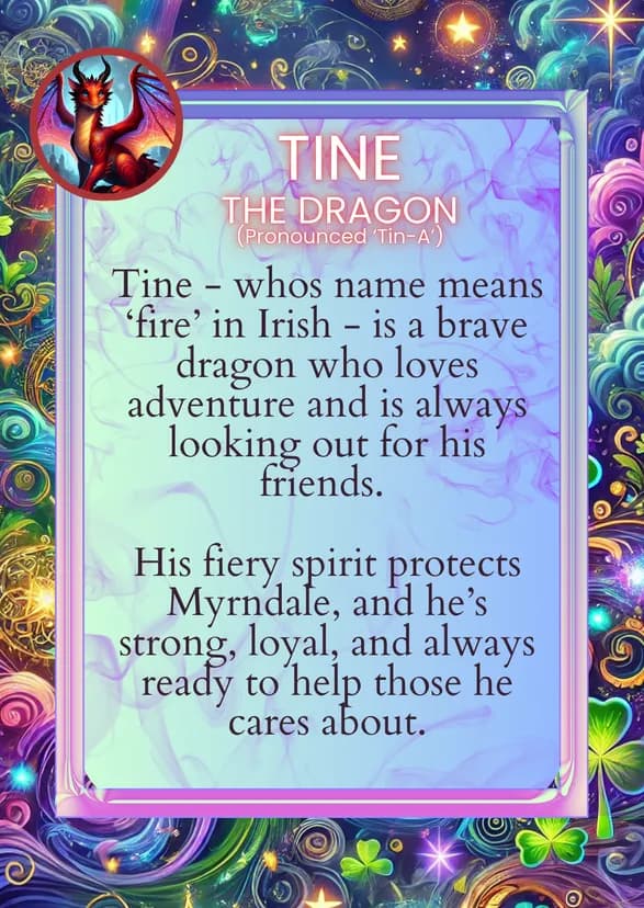 Tine the Dragon back