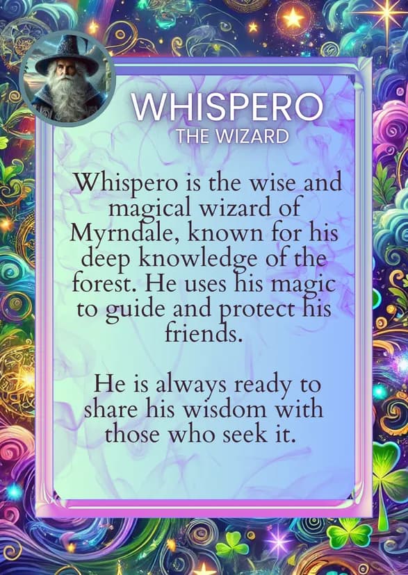 Whispero the Wizard back