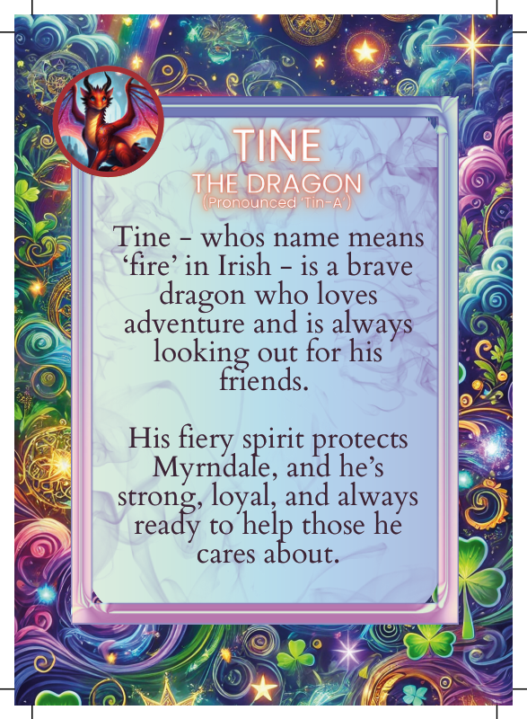 Tine the Dragon back